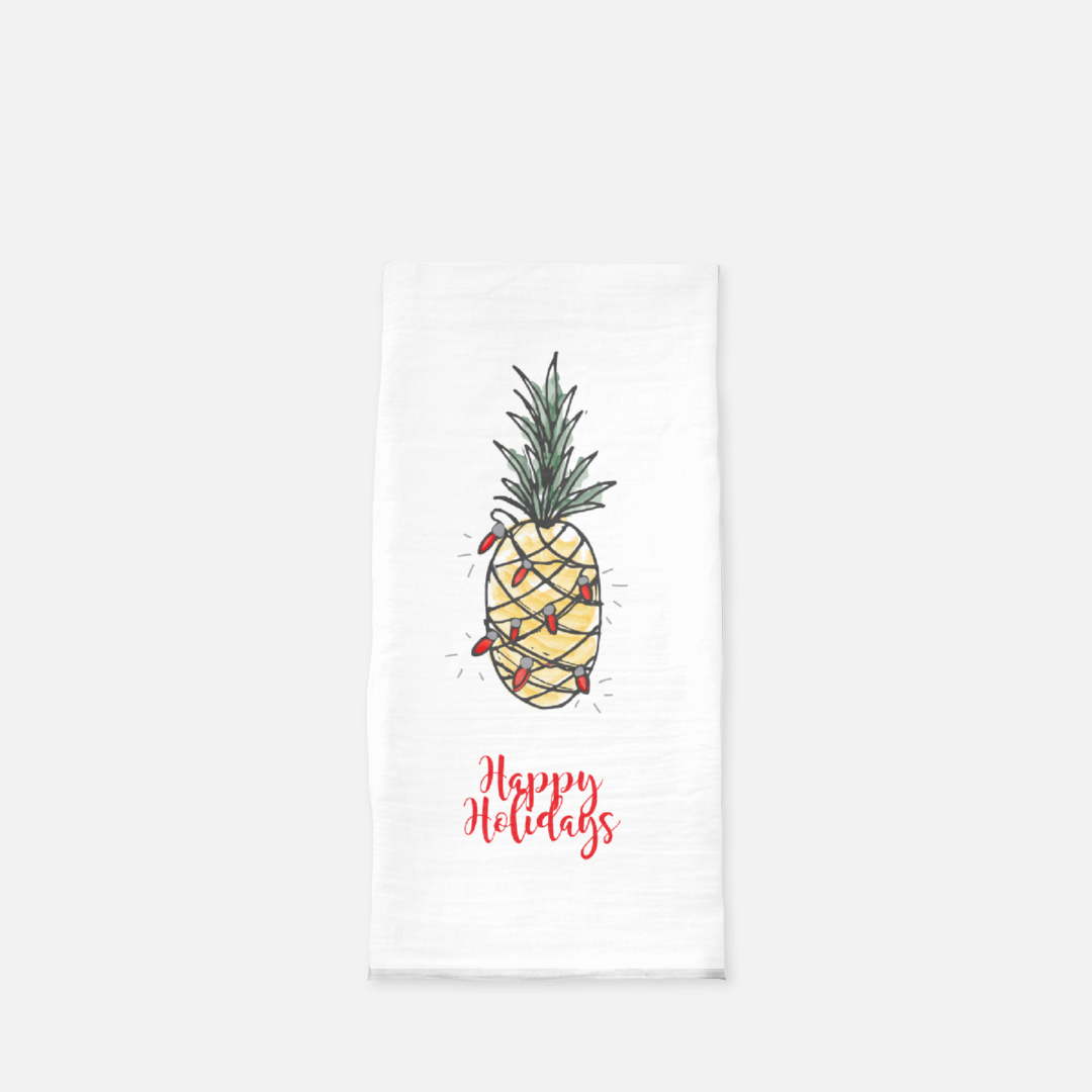 Holiday Pineapple Tea Towel