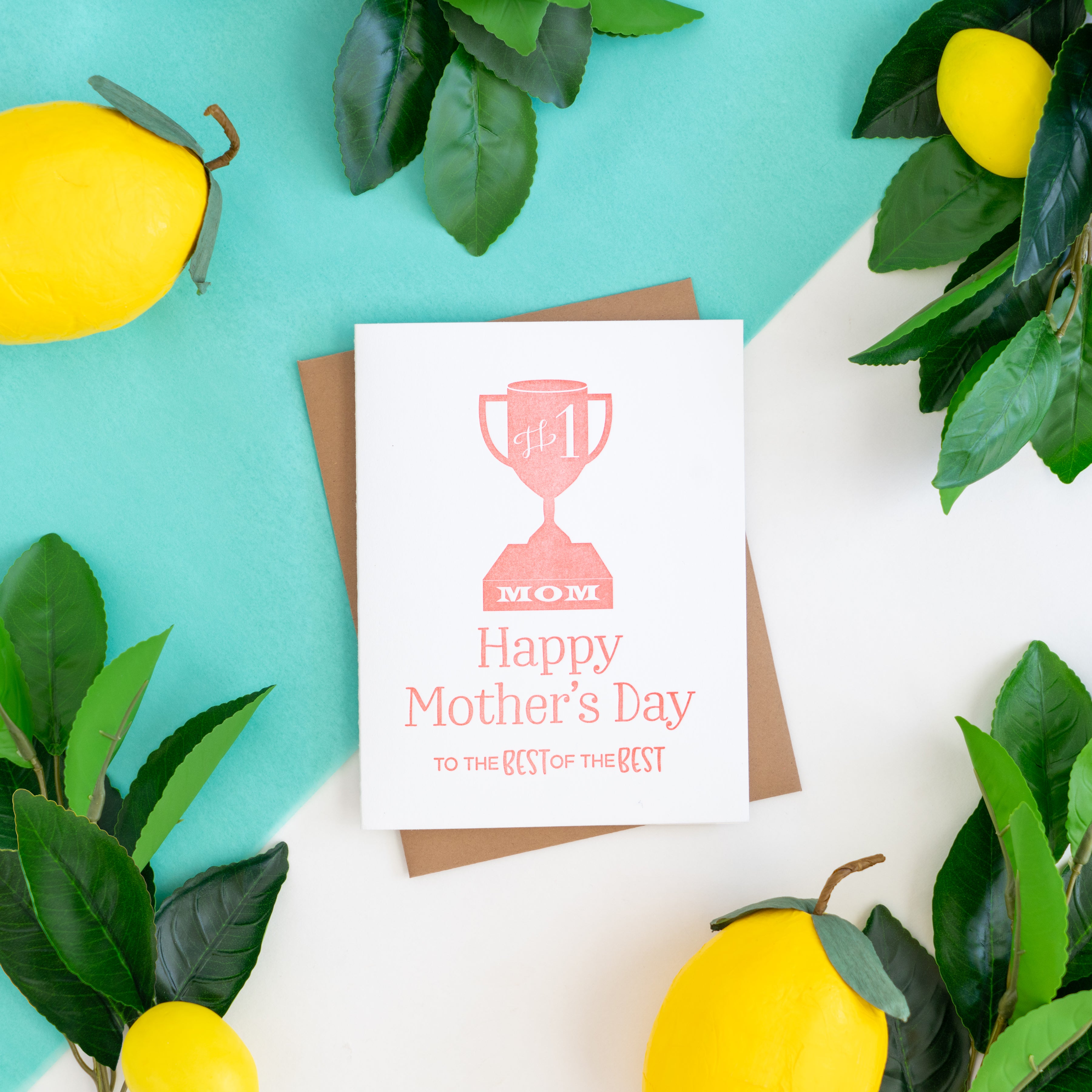 Letterpress Mother's Day Card