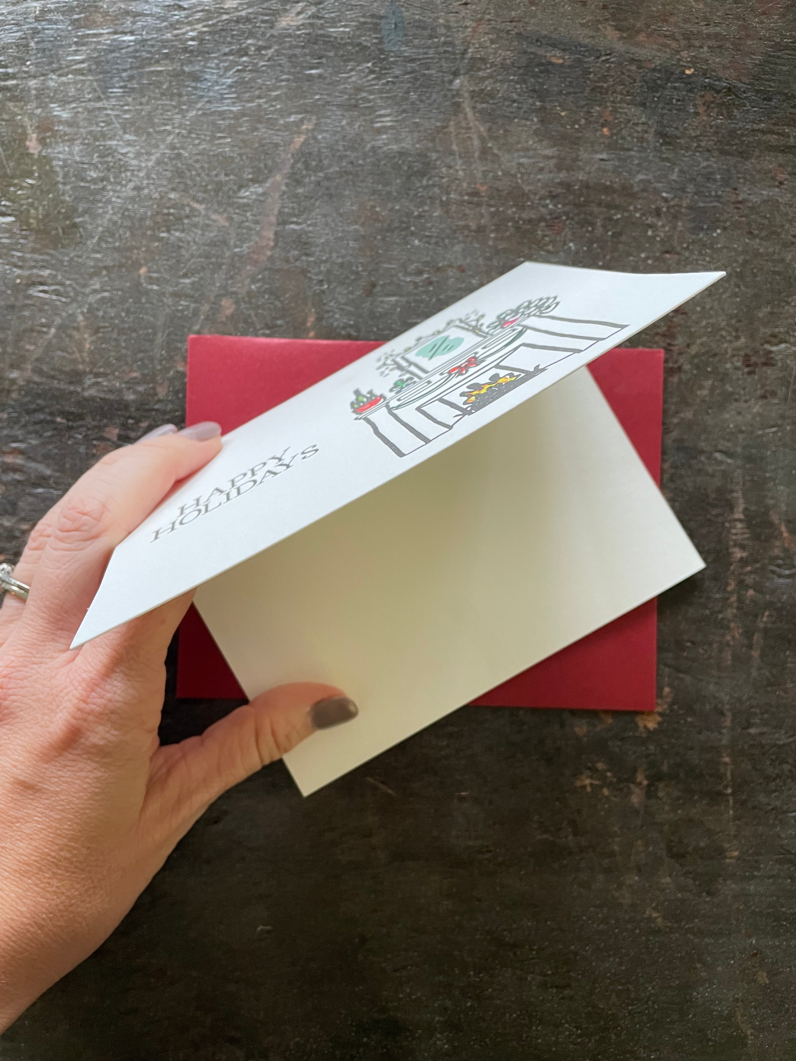 Happy Holidays Letterpress Card