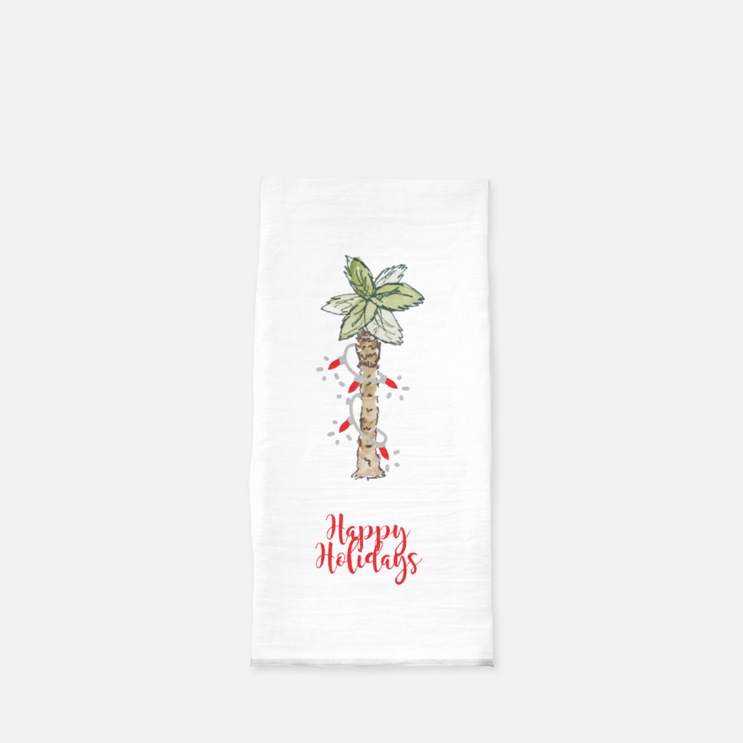 Holiday Palm Tree Tea Towel