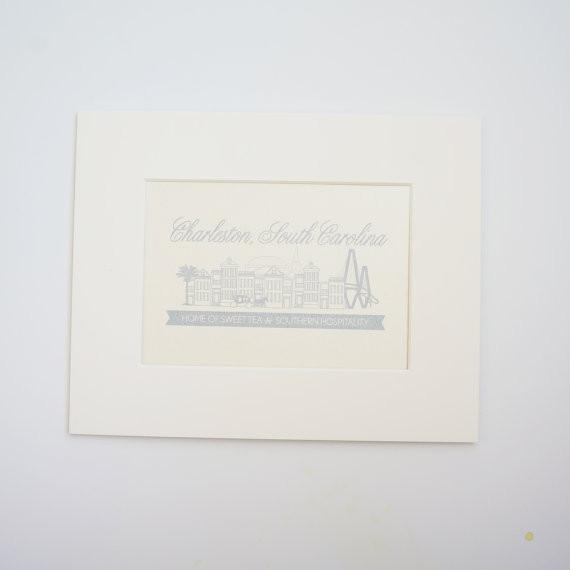 Charleston Single Houses Print - shop greeting cards, handmade stationery, & wedding invitations by dodeline design - 2
